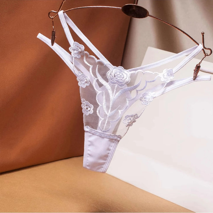 Sexy Lace T-back Thongs &amp; Sheer No-show Panties