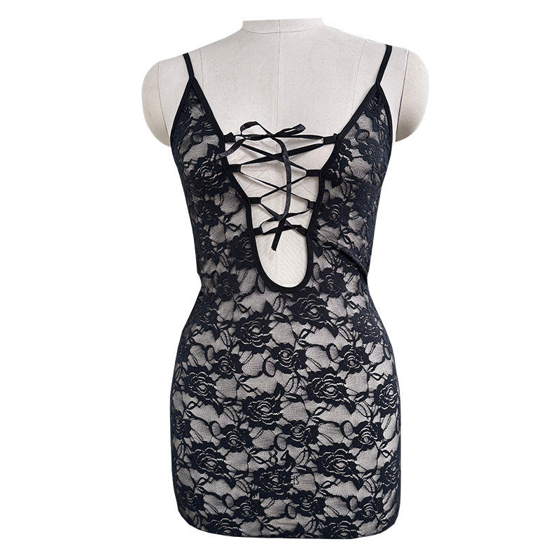 Lace-up cutout bodysuit