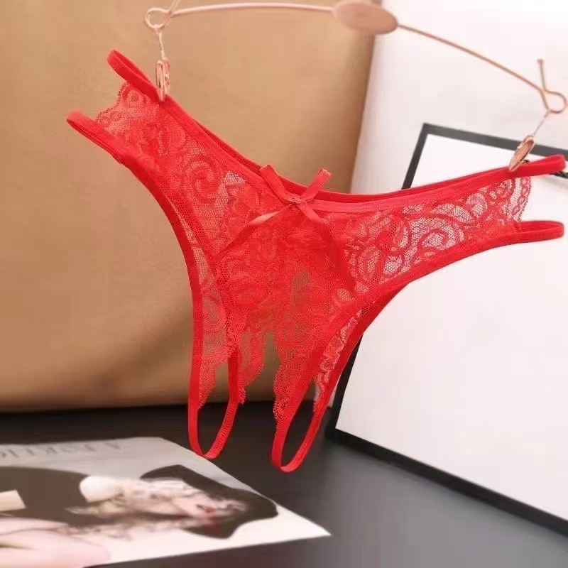 Lace Low-Rise Cutout Panties