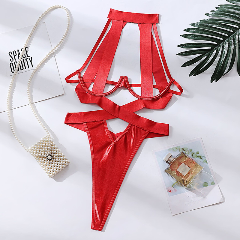 Backless Halter Bodysuit
