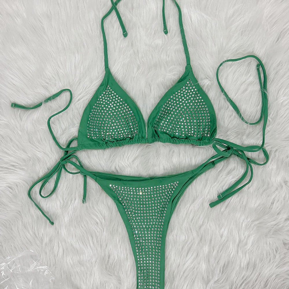 Sexy rhinestone bikini