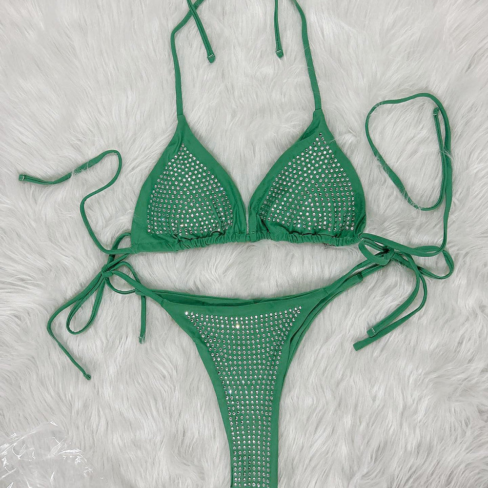 Sexy rhinestone bikini