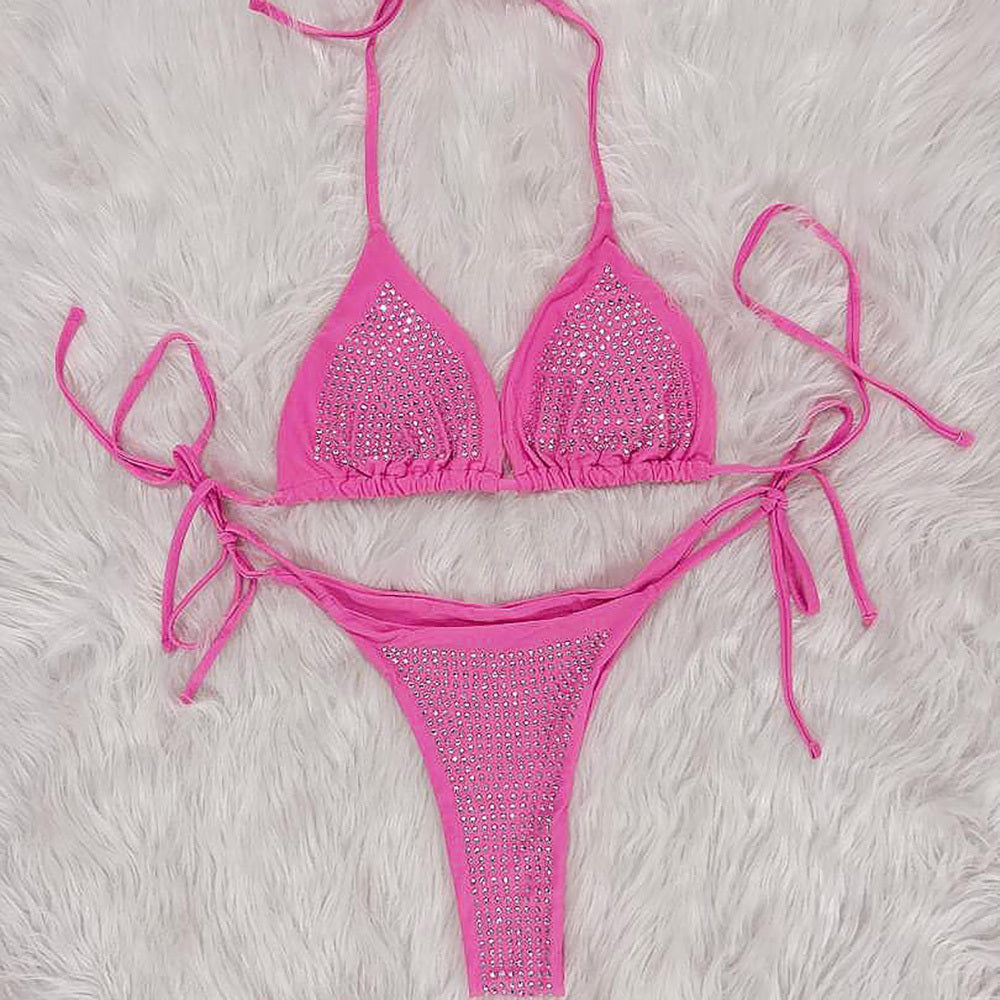 Sexy rhinestone bikini