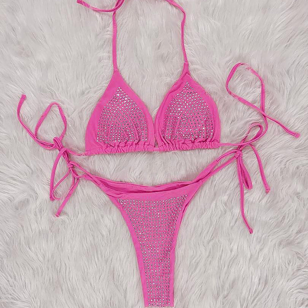 Sexy rhinestone bikini