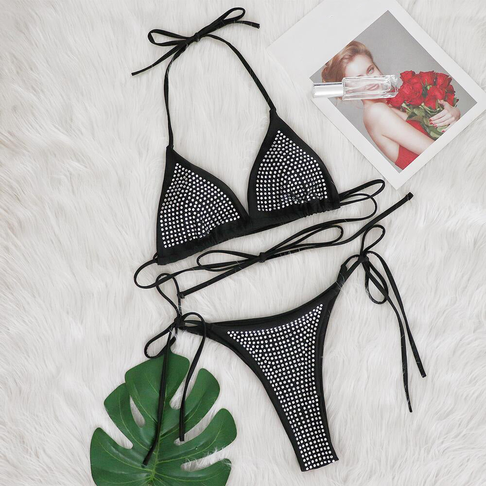 Sexy rhinestone bikini