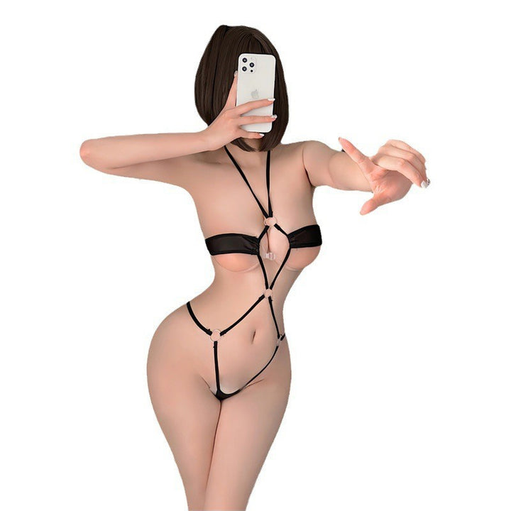 High-cut three-point bodysuit