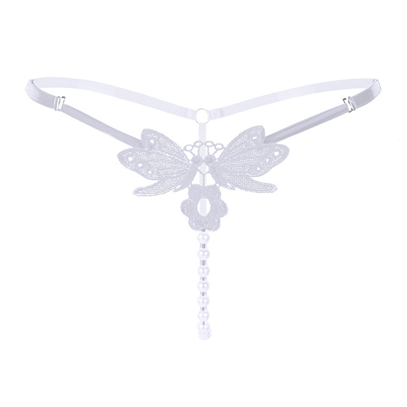 Luxurious Embroidered Pearl Panties