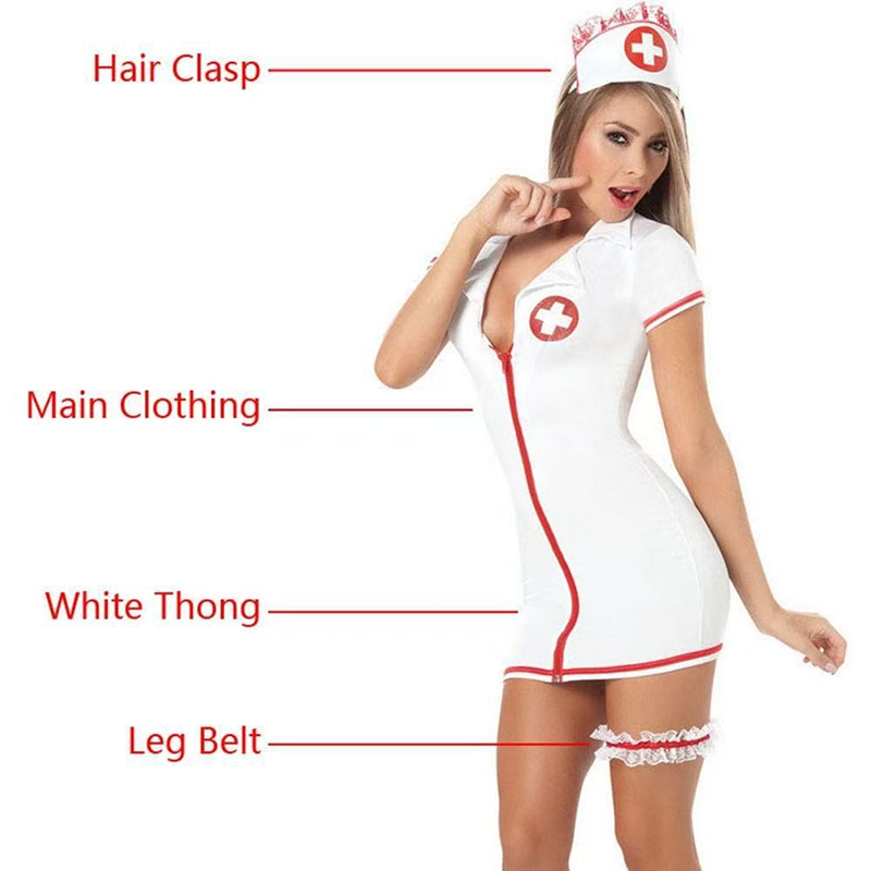 Zip-front Nurse Uniform　