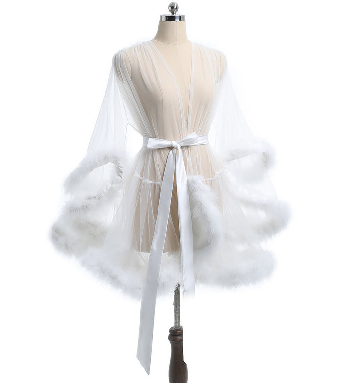 See-through, seductive lace nightgown