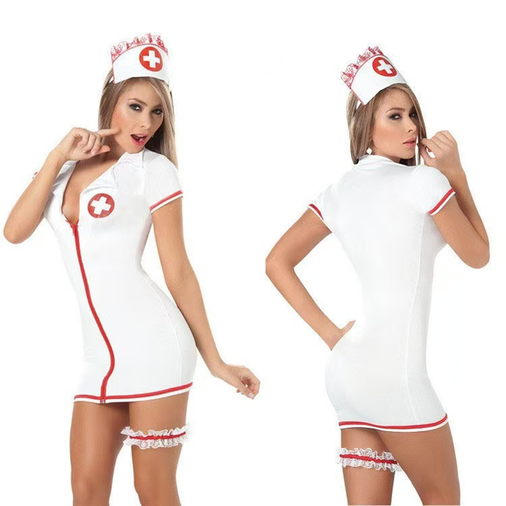Zip-front Nurse Uniform　