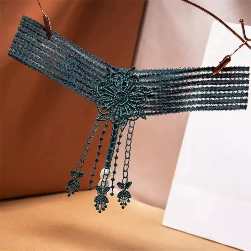 Thong Transparent Embroidered Pearl Massage Sexy Panties