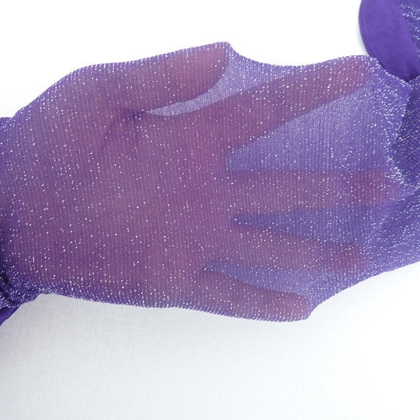 Gold and silver sequined pearlescent glossy pantyhose