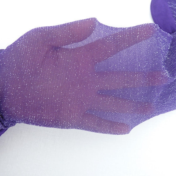 Gold and silver sequined pearlescent glossy pantyhose