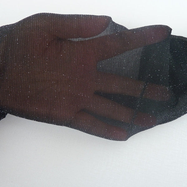 Gold and silver sequined pearlescent glossy pantyhose