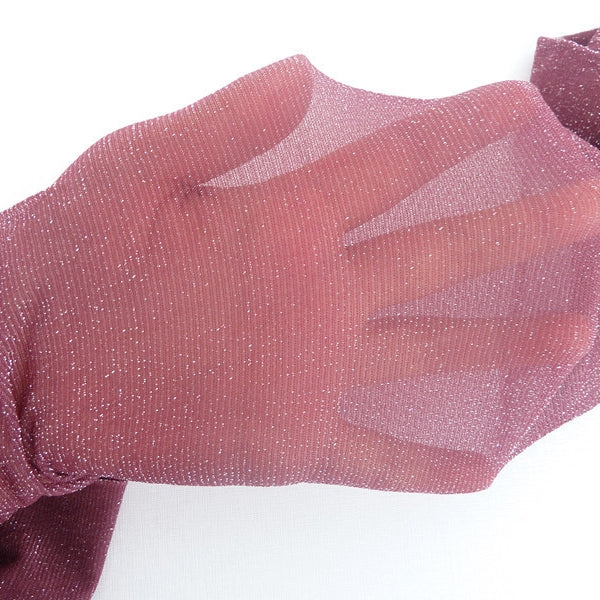 Gold and silver sequined pearlescent glossy pantyhose