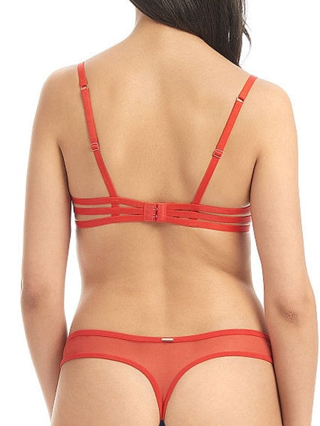 Red hollow bondage style pure desire underwear