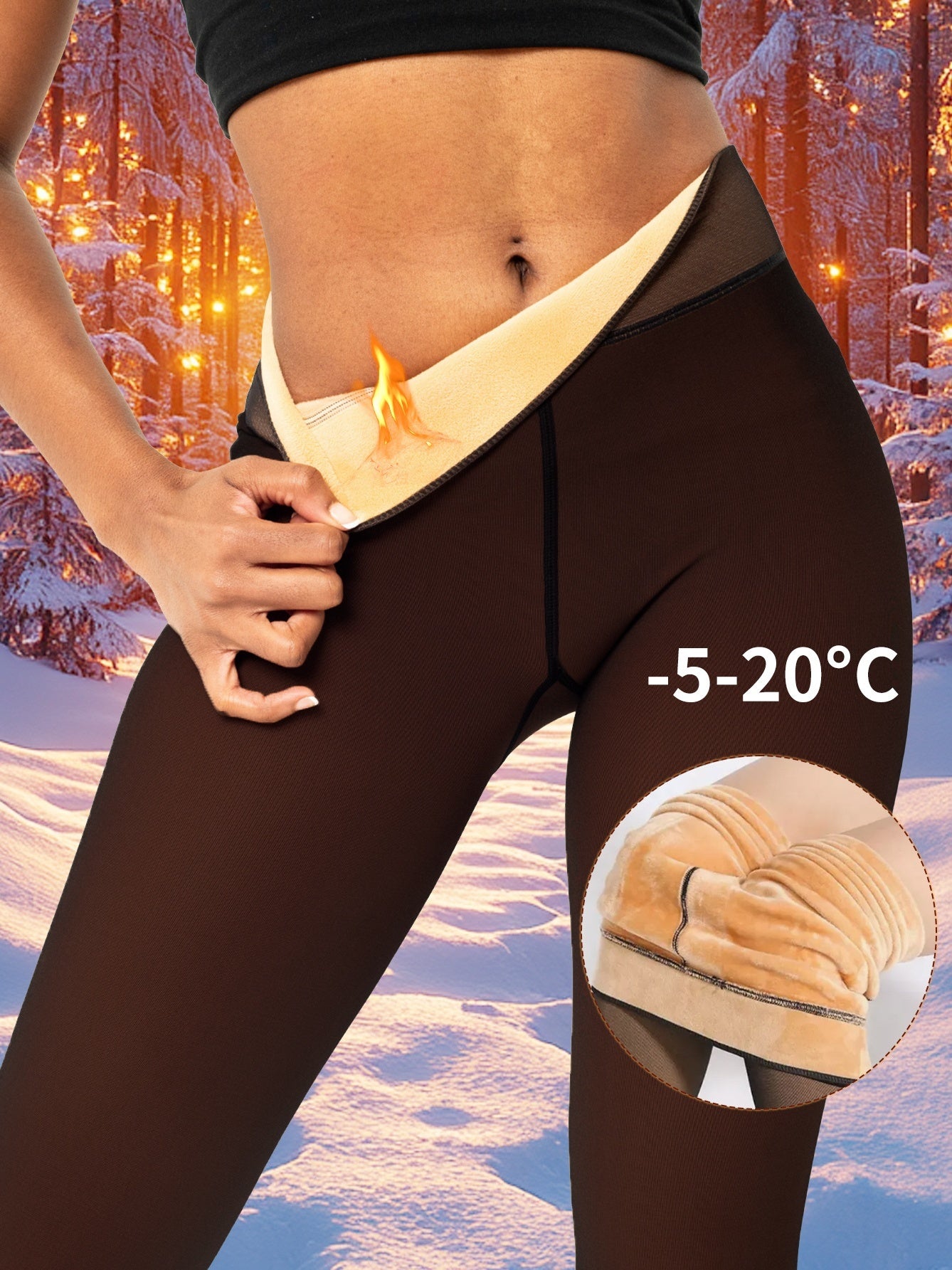 Plush, thickened and long warm leggings and socks