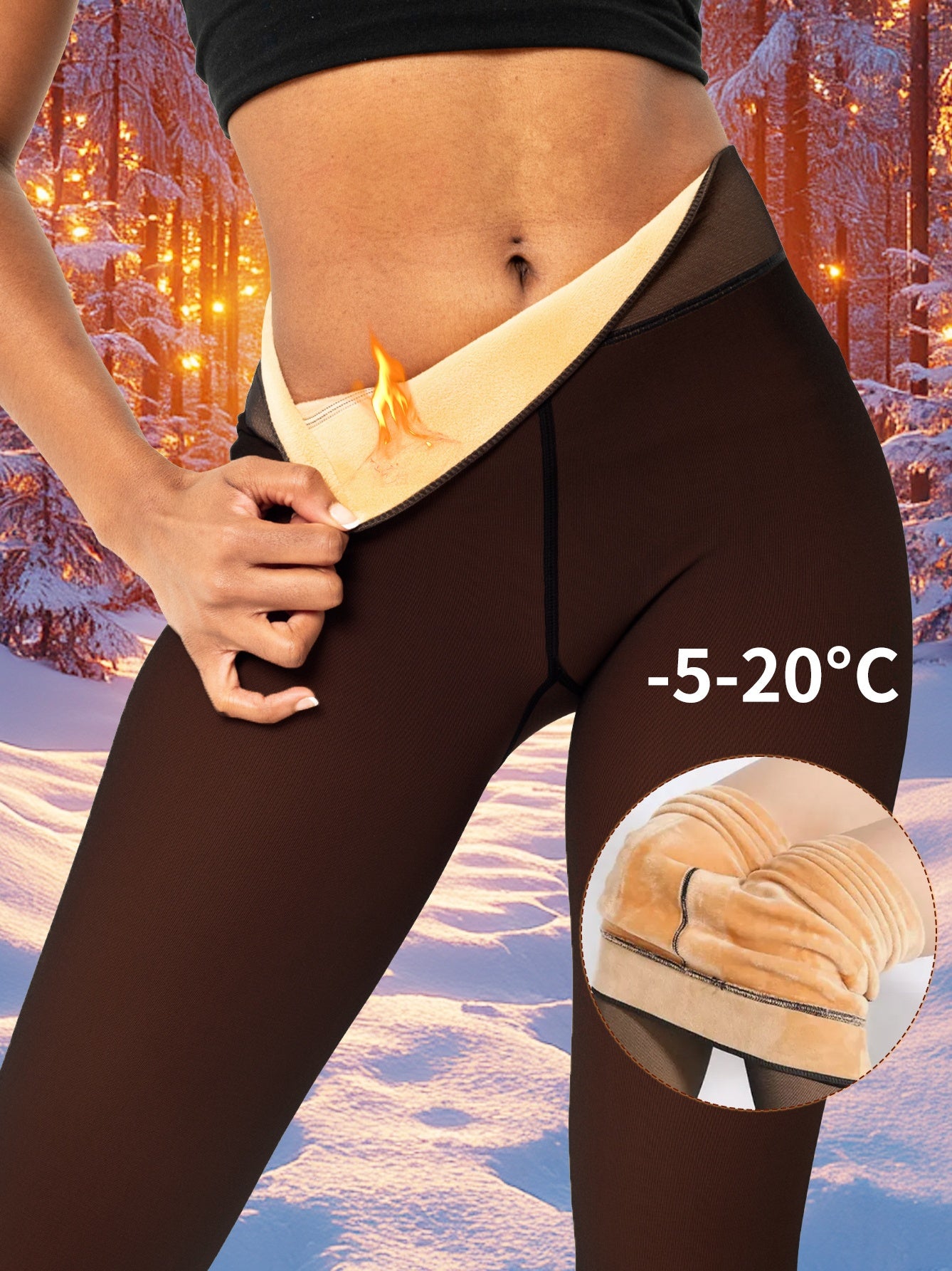 Plush, thickened and long warm leggings and socks