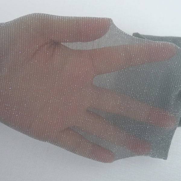 Gold and silver sequined pearlescent glossy pantyhose