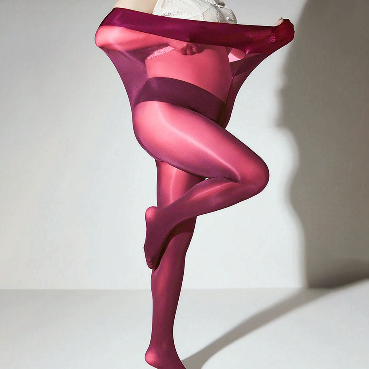 Sexy oily stockings, glossy leggings, pantyhose