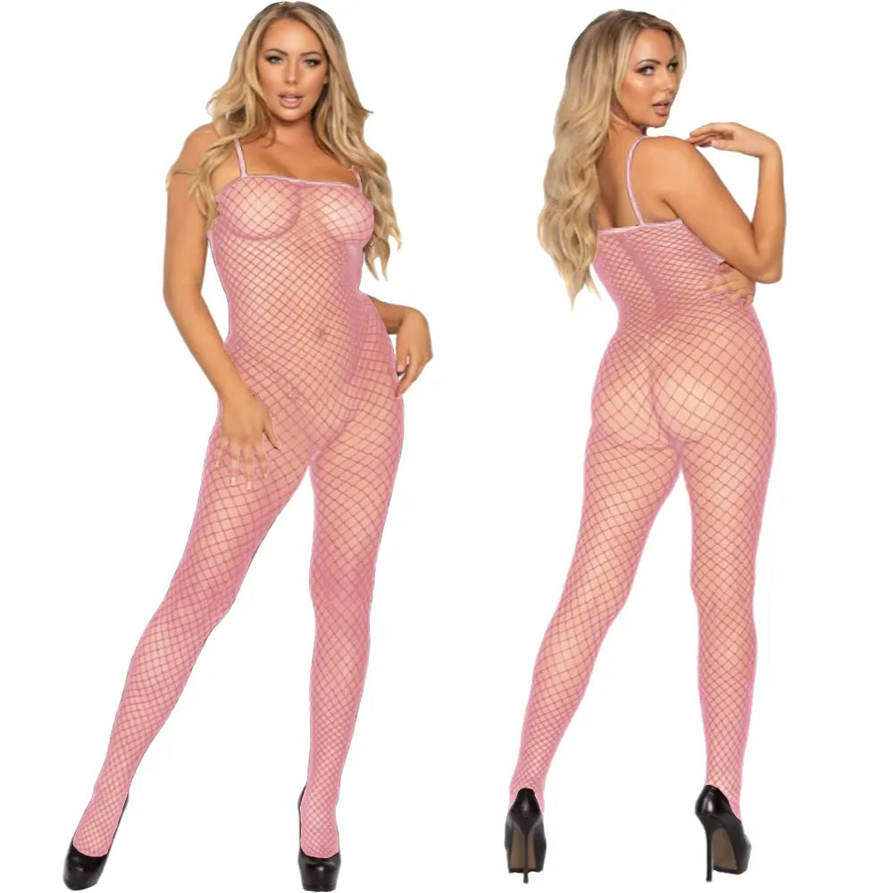 Plus Size Teddy Lingerie with Stockings