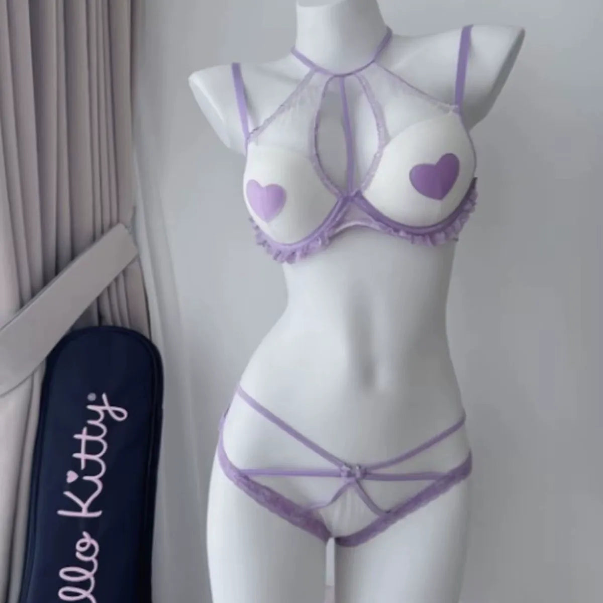 Gathered Heart Underwear Set