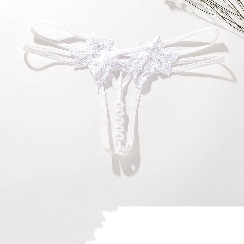 Sexy thong transparent crotchless underwear