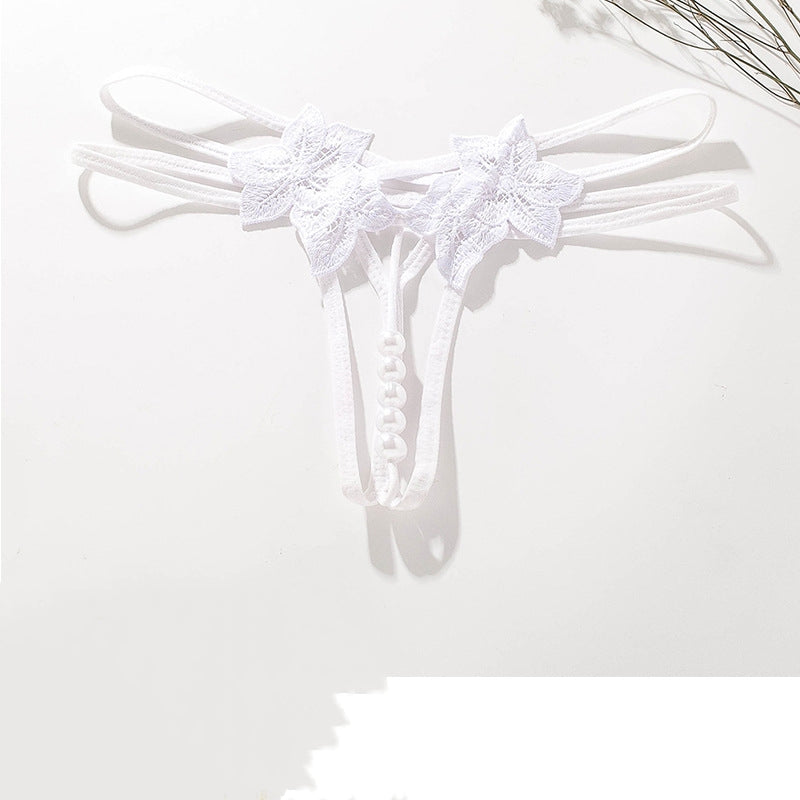 Sexy thong transparent crotchless underwear