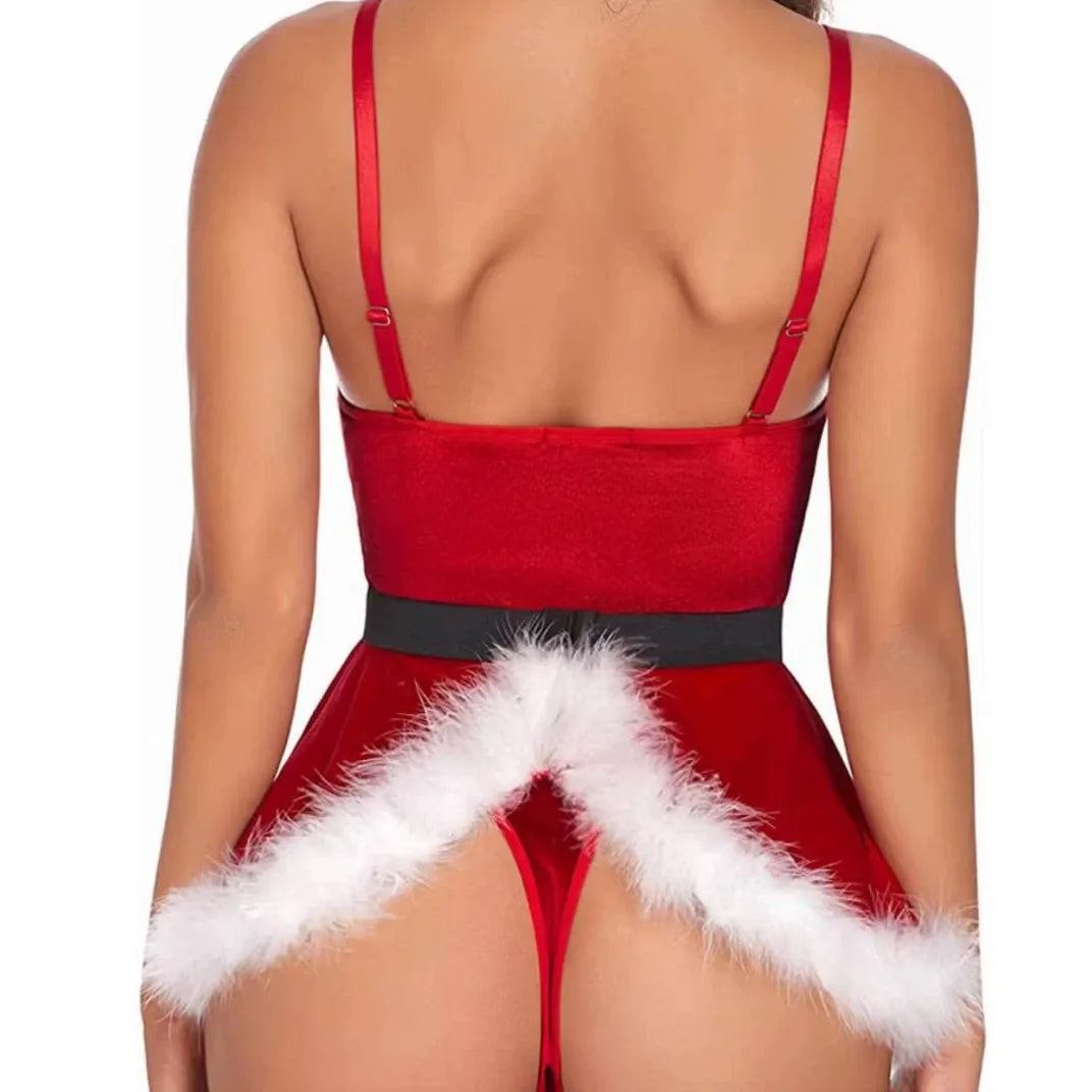 Christmas one-piece sexy lingerie set