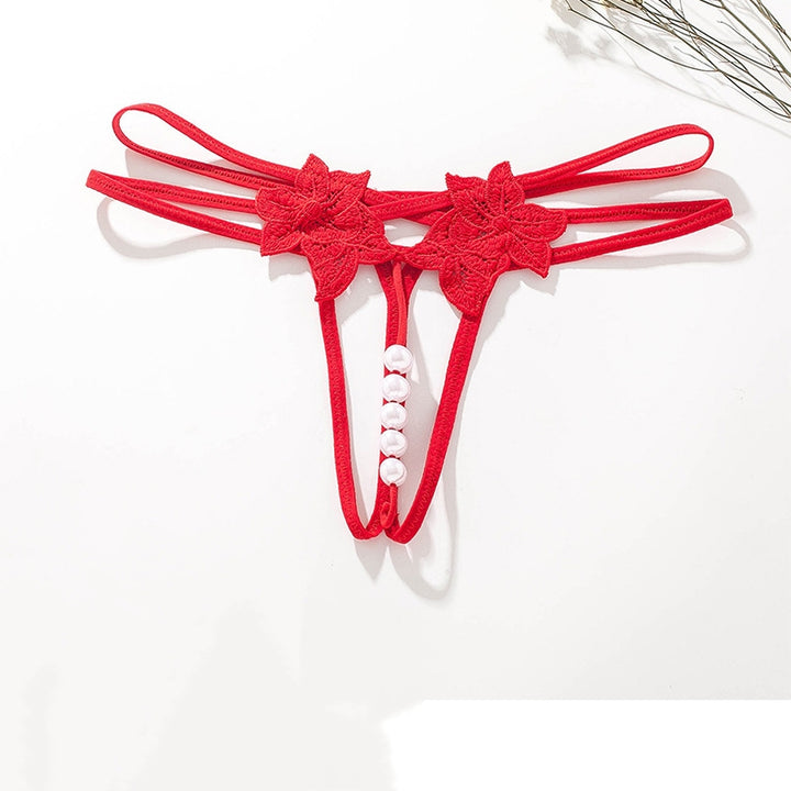 Sexy thong transparent crotchless underwear