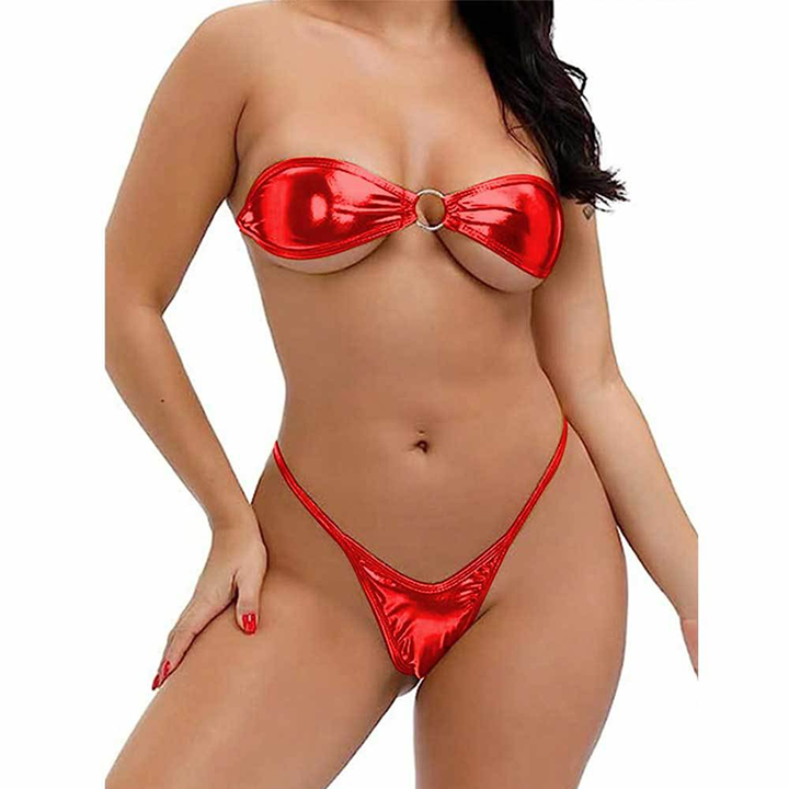 Strapless Backless Two-Piece Swimsuit