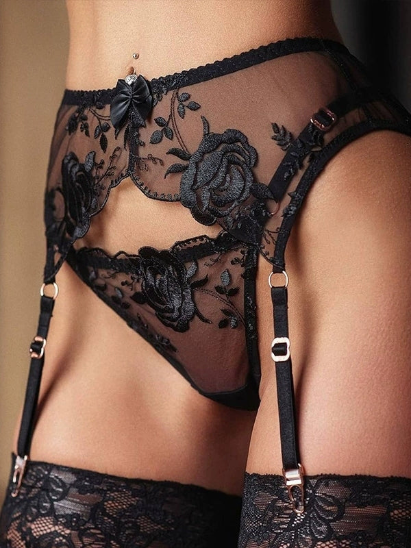 Lace embroidery push-up sexy lingerie