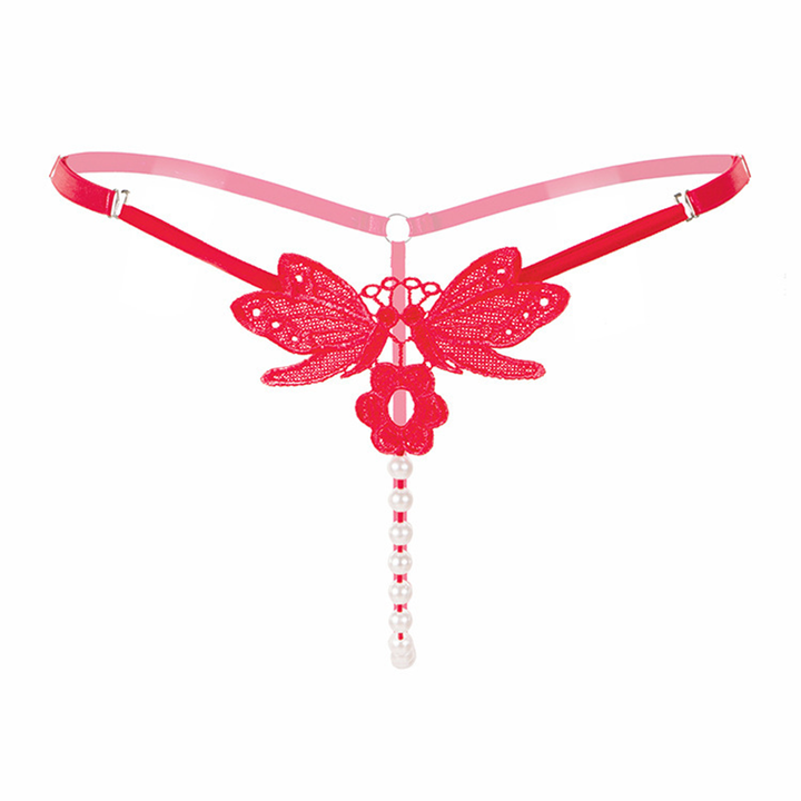 Luxurious Embroidered Pearl Panties