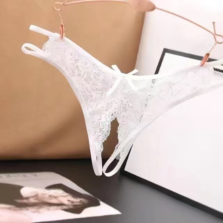 Lace Low-Rise Cutout Panties